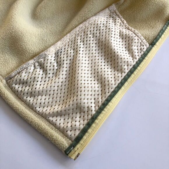 Patagonia Synchilla Yellow Fleece Vest Green Grosgrain Trim Made in USA Medium - Picture 8 of 11